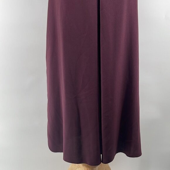 𝅺aritzia Wilfred burgundy mini dress minimalist event holiday  sz xs - Picture 7 of 9